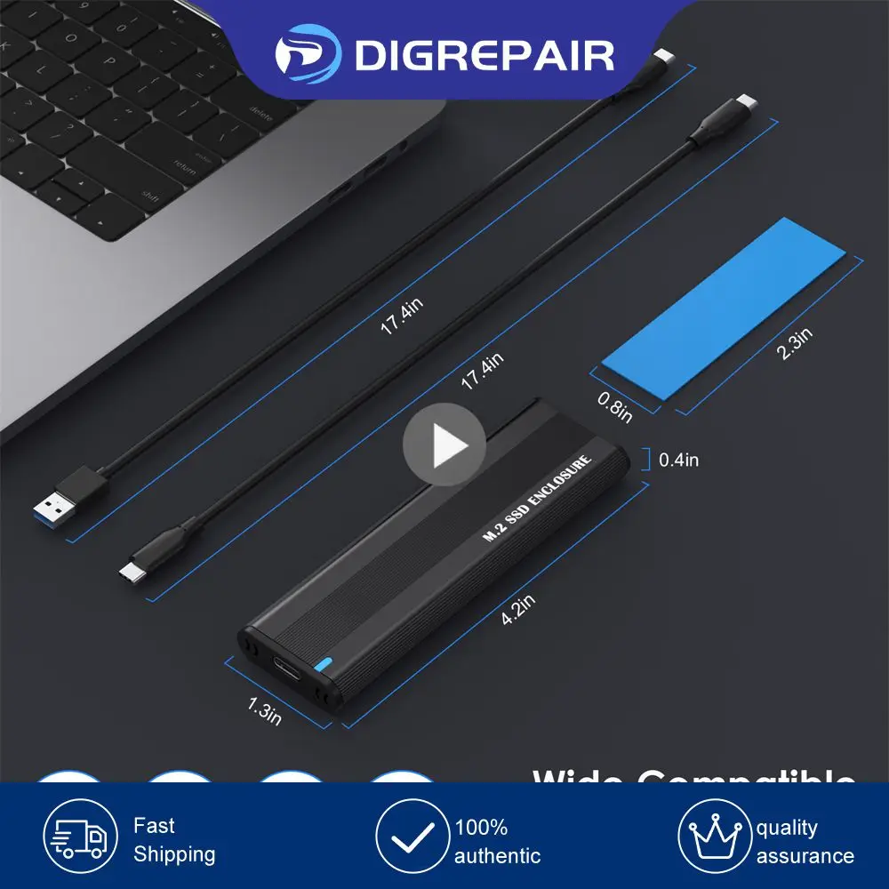 Custodia Ssd M2 Da 10Gbps Nvme Sata Dual Protocol M.2 A Usb Type C 3.1 Adattatore Ssd Per Nvme Pcie Ngff Sata Ssd Disk Box M.2 Ssd Case