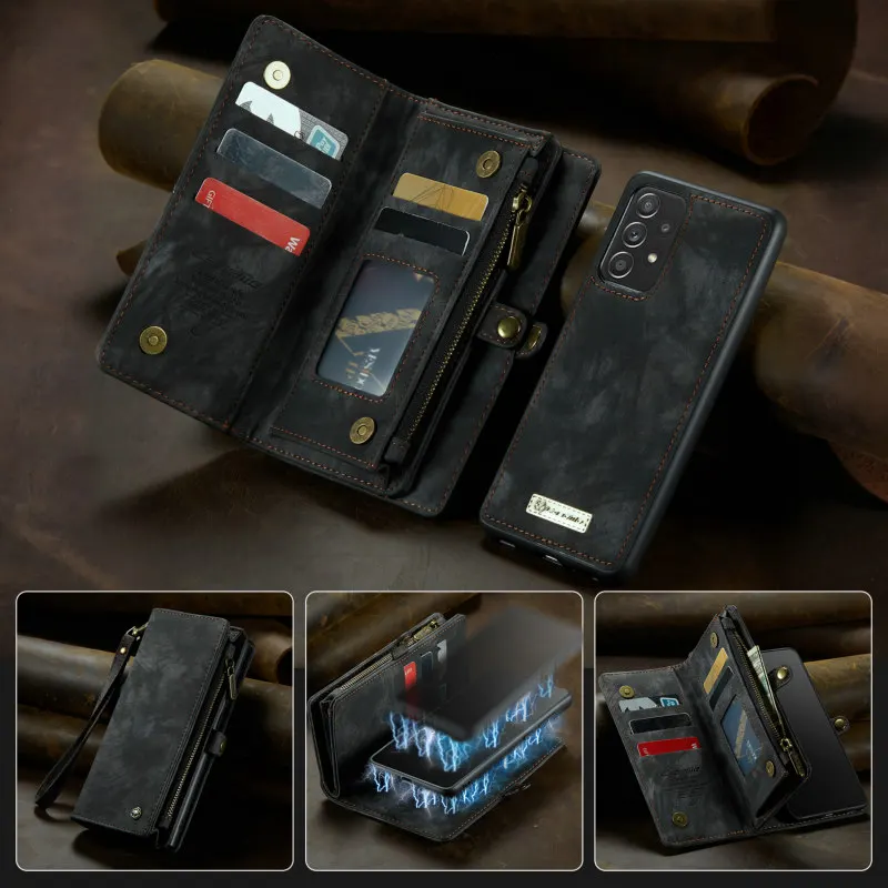 CaseMe Zipper Wallet Phone Case – Multi-Function Detachable Card Holder