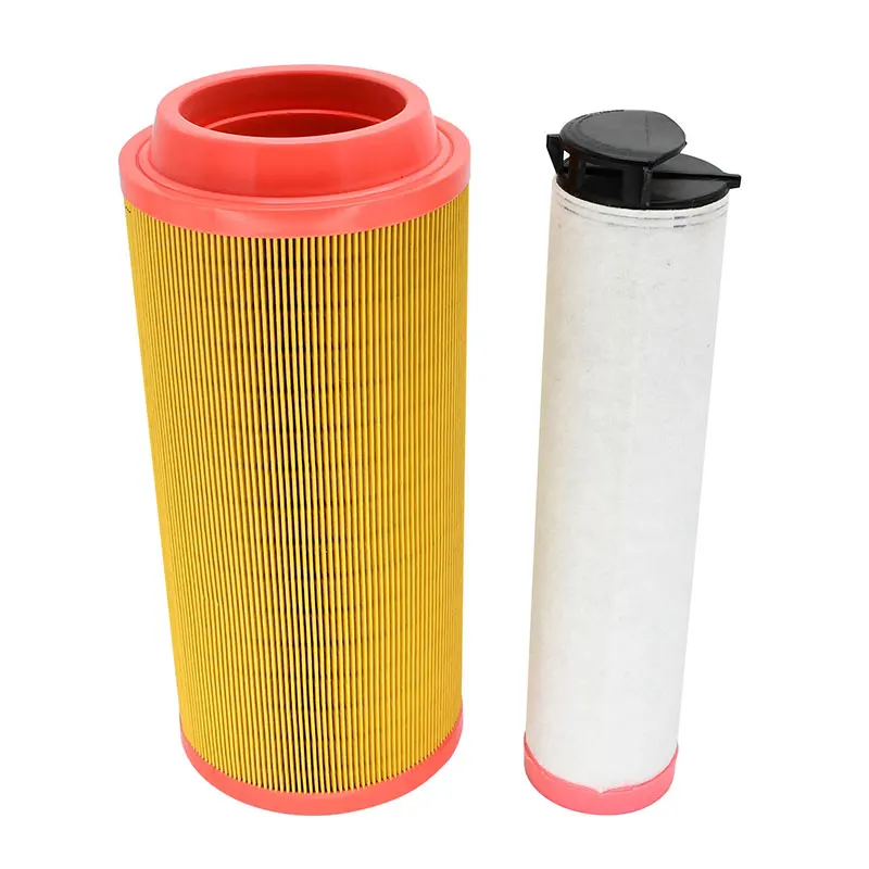 2PCS Air Filter 32/917804 32/917805 32917804 32917805 Compatible with JCB Excavator JS160 JS130
