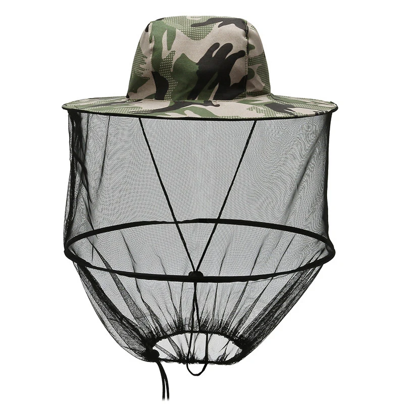 Unisex Anti Mosquito Insect Bucket Hat Summer Outdoor Jungle Farm Fishing Sun Hat Men Breathable Mesh Full Face Protection Net