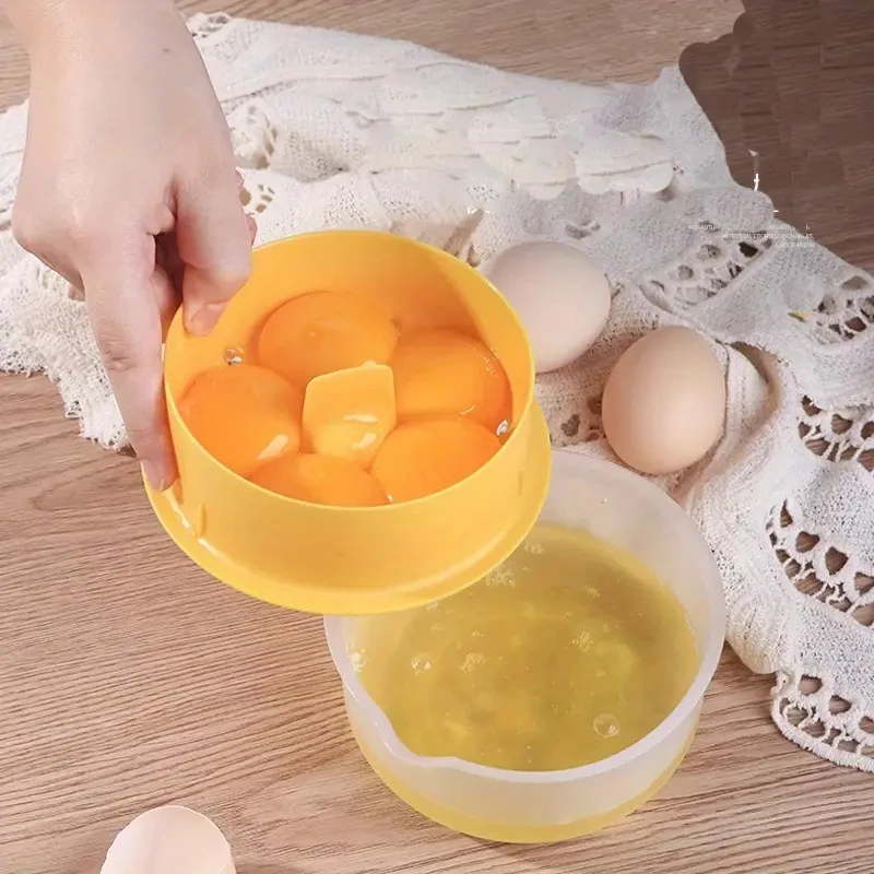 Egg separator Egg Yolk Separator and Clear Kitchen Gadgets Egg Separator Baking Tools Large Capacity Kitchen Accessories for Leaking White