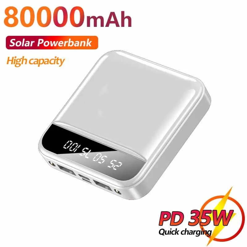 80000mah Power Bank Portable External Battery Charger For Iphone Xiaomi