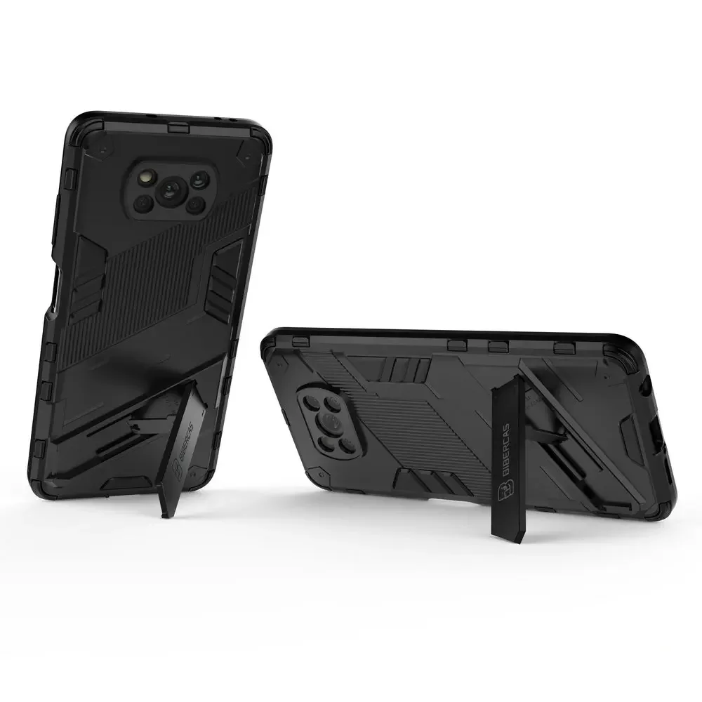 Poco Series Shockproof 360° Bumper Case with Punk Back Panel