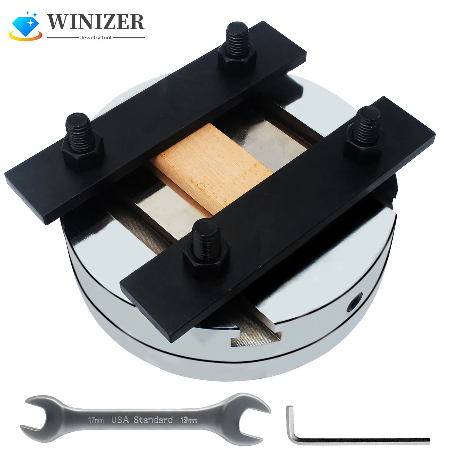 

Jewelry Equipments Mini Engraving Round Vise Tool Removable Chisel Stamping Jewelry Carving Fixture Holder Rotary Workbench