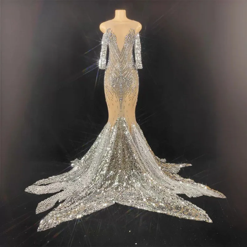 MK1603-Diamond Temperament Party Bodycon Dress
