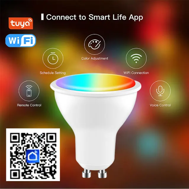 Tuya Smart GU10 LED Glühbirne 8W RGB WIFI Lampen 110V 220V Smart