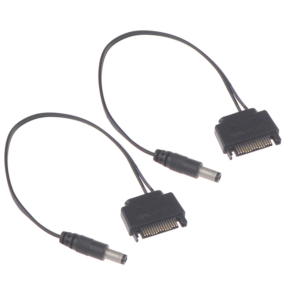 2Pcs DC Cable Power Supply DC 5521 12V Power Supply SATA to Cable_OFSS