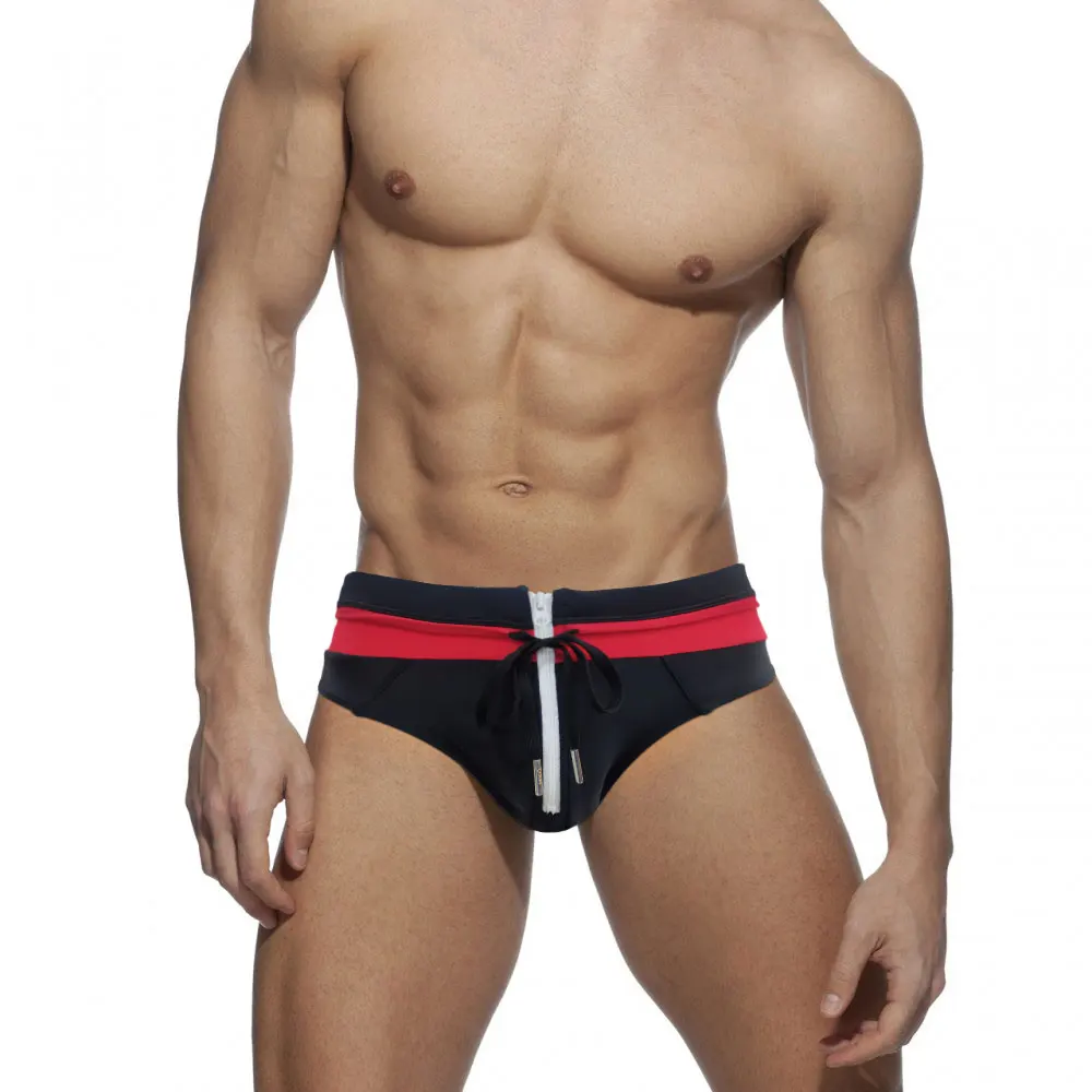 Var atvērt priekšējo rāvējslēdzēju vīriešu geju peldbikses pludmales bikses sērfošanas peldkostīms seksīgs peldkostīms mini bikini peldēšanai_voghion.com