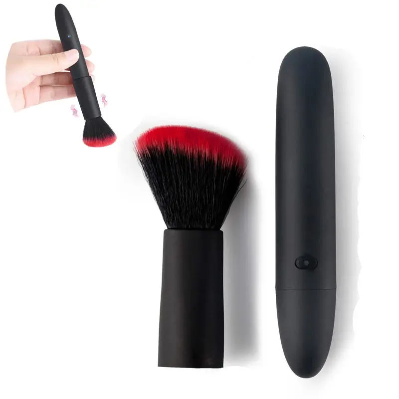 Vibratore Proiettile Per Pennelli Trucco Cellulite Per Adulti Pennello Trucco Dio Accessori Donna Vibro Cunnilingus Donna Uomo 0104
