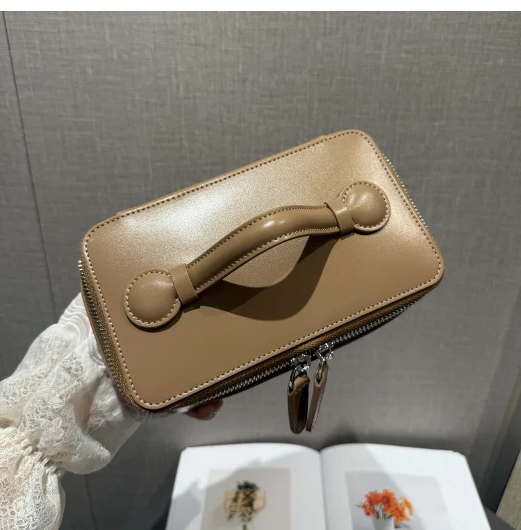 Tragbare Kosmetiktasche aus echtem Leder, große Kapazität, Organizer für Schmuck, Hautpflege, kleine Reise-Aufbewahrungstasche, Make-up-Tasche – Detail 22