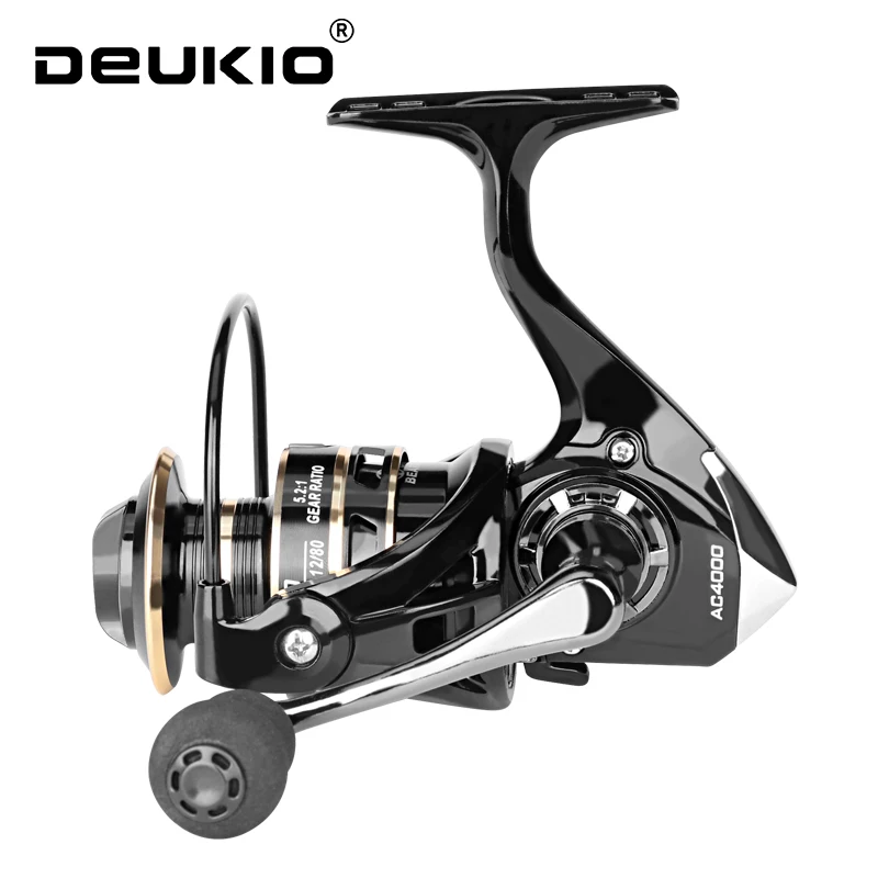 2024 Spinning Reels 12KG Max Drag Carrete De Pesca 5.2:1 Metal Handle Fishing Reel Coils Saltwater Reel for Fishing Accessories