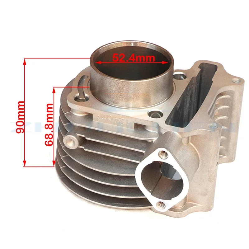 cylinder Kit 52.4mm Cylinder Piston Ring Set for 4 stroke air cooling Scooter Moped ATV QUAD GY6 125 125CC 152QMI 1P