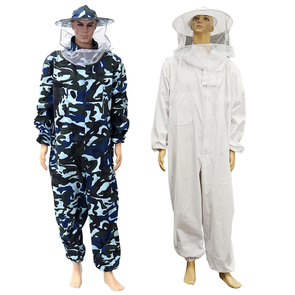 Beginner Outfit Safety With Veil Hood Protective Clothing Beekeeping Suit Hat Professional Beekeeper Full Body Home Anti Bee