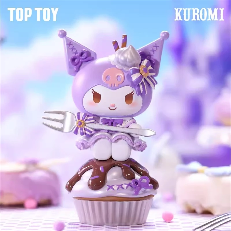 

Милые экшн-фигурки Kuromi десерт стюард игрушки куклы Коллекционная комната украшение автомобиля подарки на день рождения для детей девочек десерт KUROMI