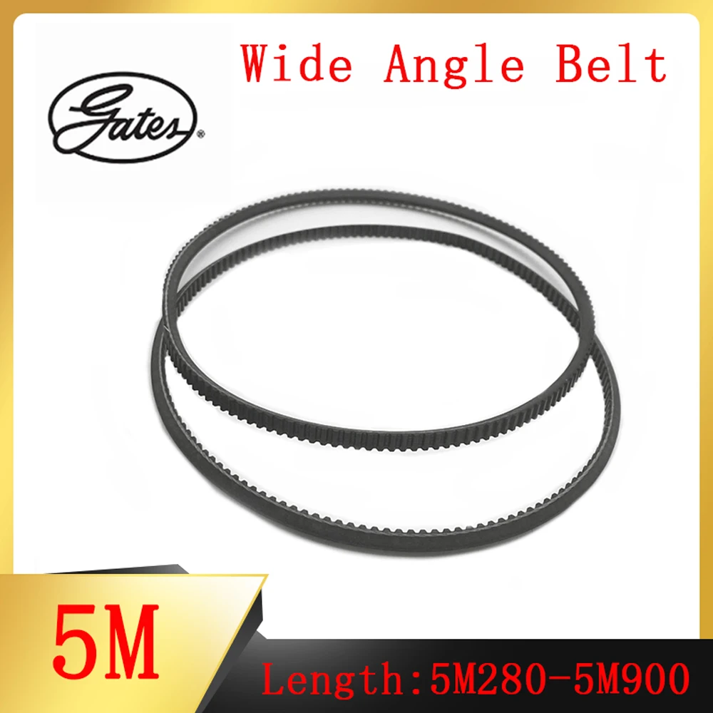 Gates Polyflex Wide Angle Belt 5M 2Pcs Free Shipping Perimeter 5M280~5M900 Suitable for Mechanical Equipment Transmission Belts
