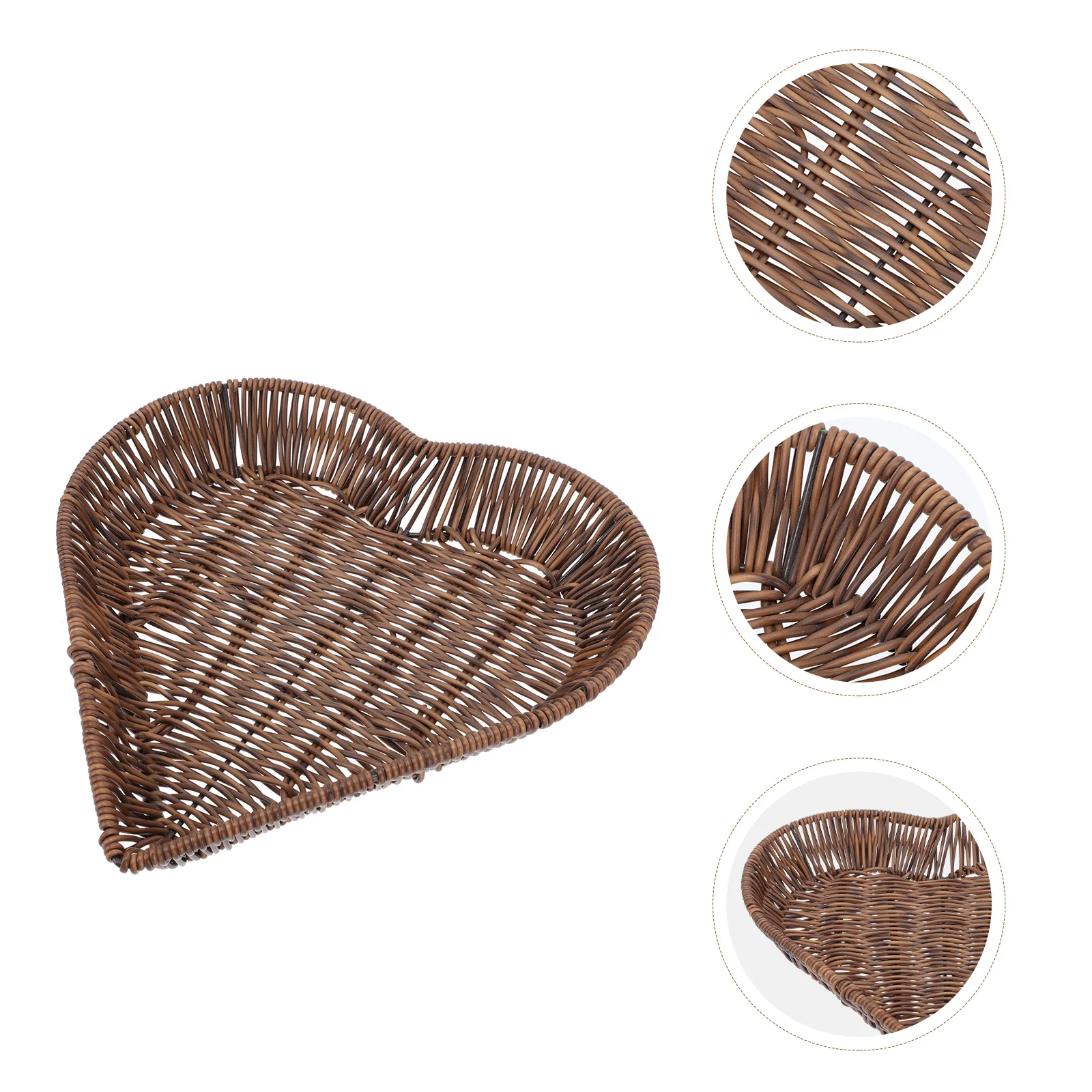 

Kitchen Pantry Organizer Heart Shaped Fruit Basket Nut Gift Baskets Creative Storage Holder
