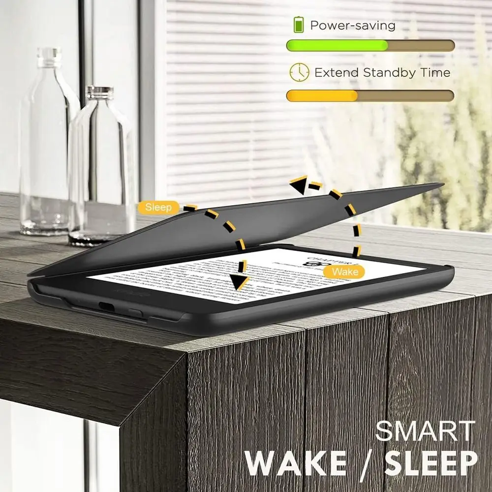 Premium Leather Folio Cover with Auto Sleep/Wake