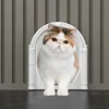 Pet Door 1PC Cat and Dog Doorway Flap Access Restriction No Flap Controllable Safe Indoor Outdoor Flap House Pet Gate 3