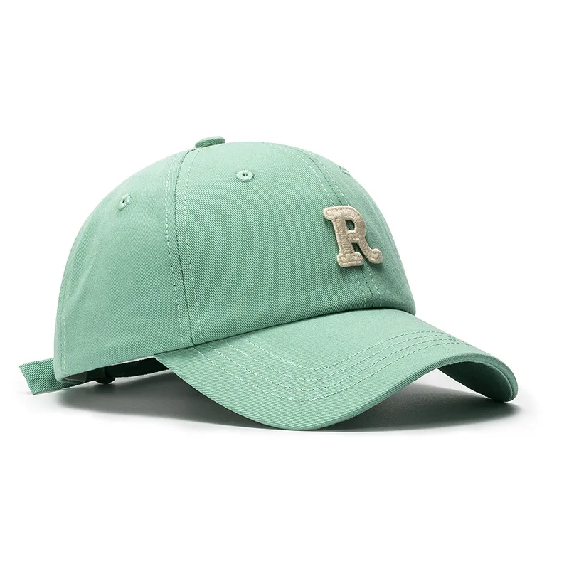 Summer Letters Ladies Outdoor Curved brim Soft Top Baseball Cap Fashion Simple Sunshade Sun Protection Men Adjustable Peaked Cap