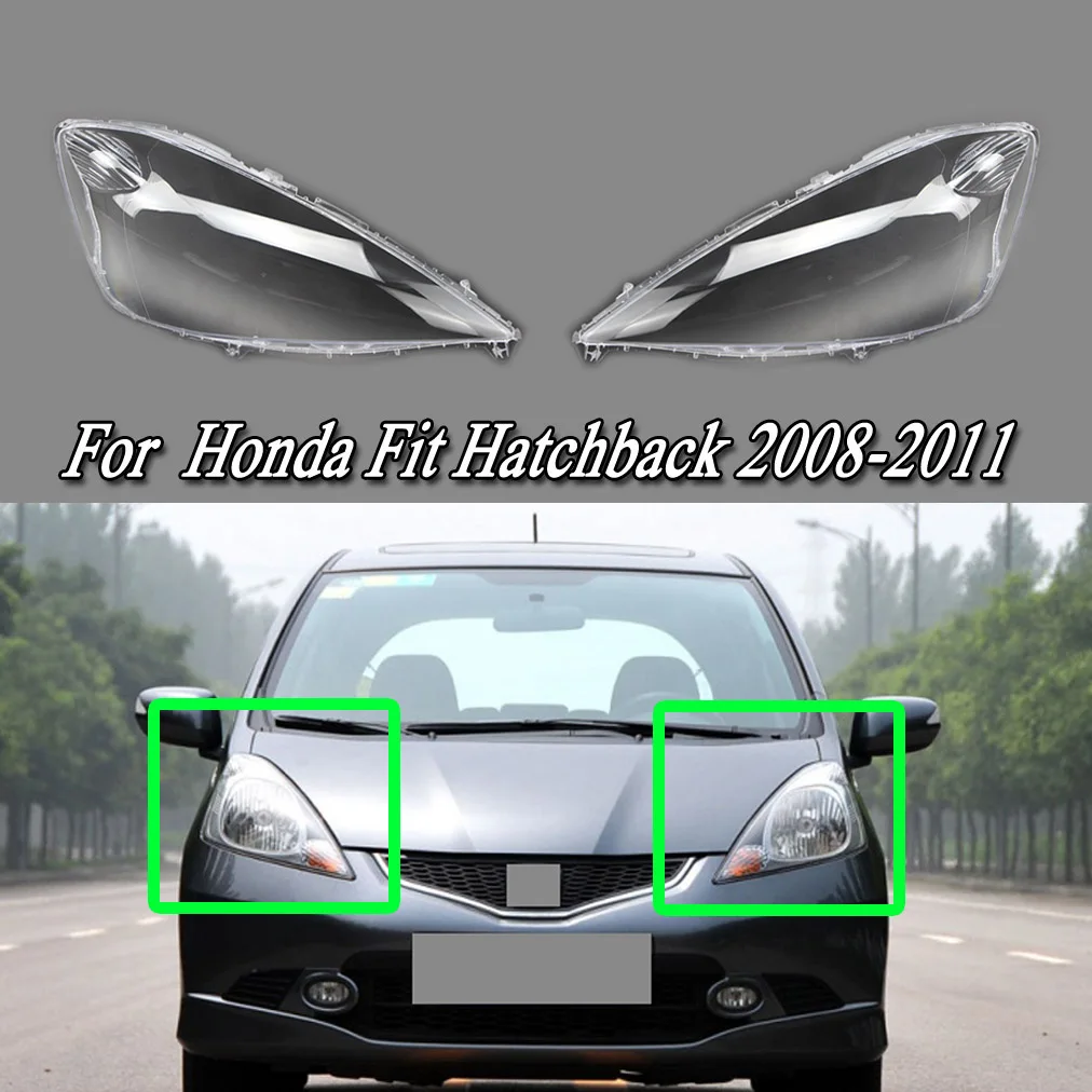 

Fit For Honda Fit Hatchback 2008-2011 Headlight Lens Cover Transparent