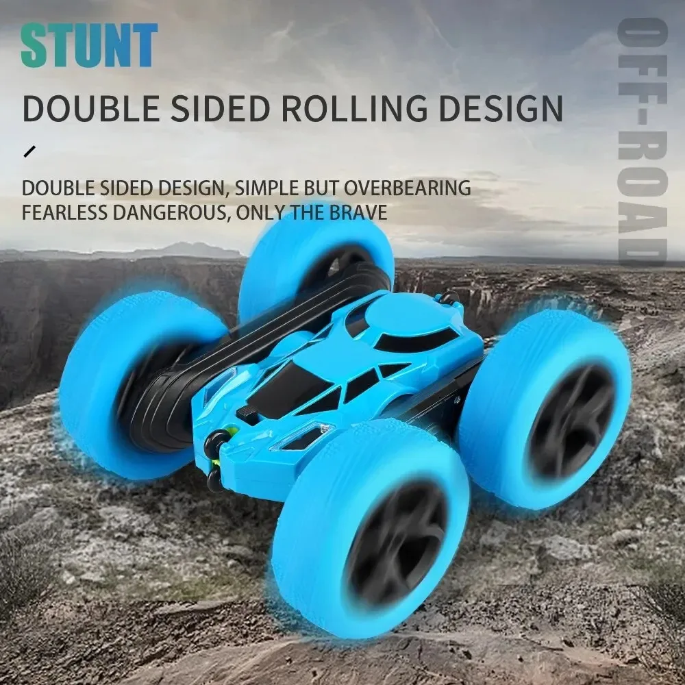 RC Stunt Car Children Double Sided Flip 2.4G Remote Control 360 Deree Rotation Off Road Drift RC Car Gifts For Kids Adults Boys 2