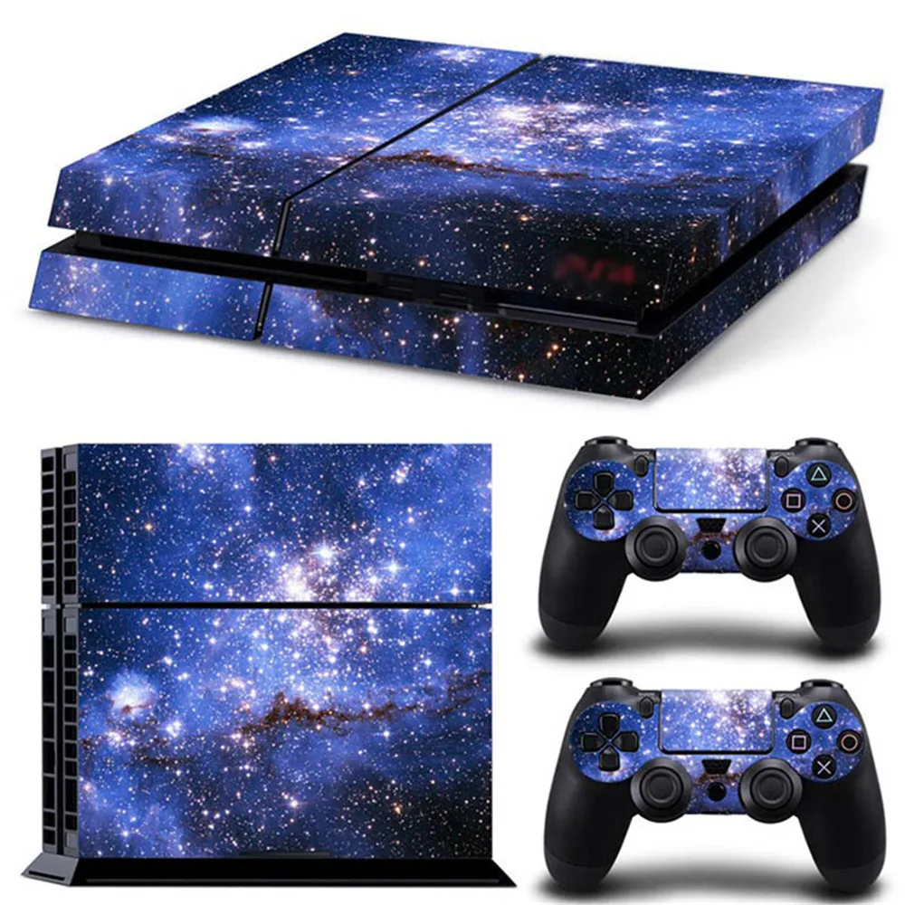 Starry sky PS4 Skin Sticker Decal For Sony PlayStation 4 Console and 2