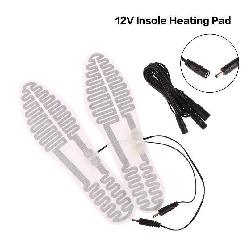 야외 스포츠 온열 깔창 발 워머 전기 난방 패드, 원적외선 난방 요소, DIY 신발 액세서리, 12V, 1 쌍