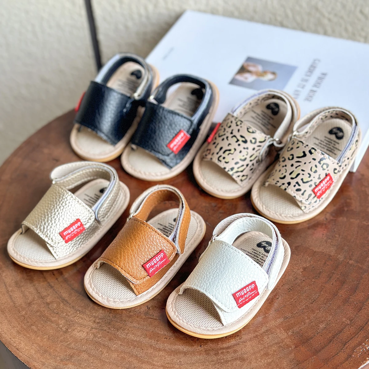 Baby Boys Girls Summer Sandals Outdoor Beach Anti-Slip Rubber Soft Sole Newborn Toddler First Walker Shoes 1
