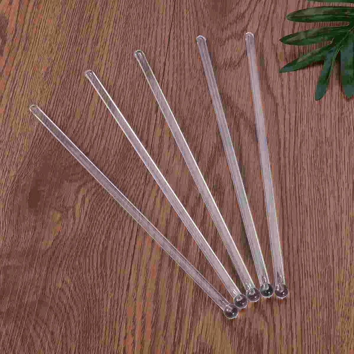 100pcs Transparent Cocktail Drink Bar Muddler Round Head Plastic Stirring Mixing sticks Ladle Stirrer Swizzle Stick