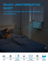 8000 BTU Window Air Conditioner with Heat Inverter Tech Ultra-Quiet Operation 35% Energy-Saving APP & Voice Smart Control 2