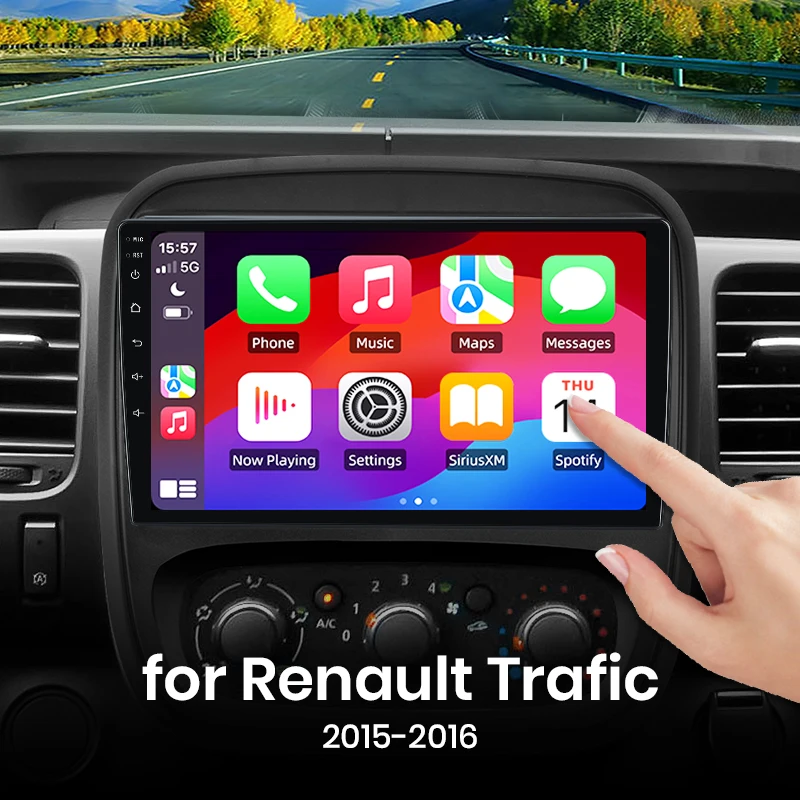 Für Renault Trafic 2015 2016 Drahtlose CarPlay für Apple Android Auto Auto Radio GPS IPS RDS FM WiFi BT 4G 8 Core Multimedia Stereo