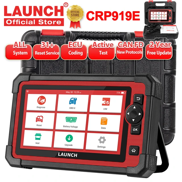 Launch X431 Crp909e Diagnostic Tools Car Obd Obd2 Full System Code Reader  Mechanical Workshop Scanner Auto Tpms A/f Bat 26 Reset - Code Readers &  Scan Tools - AliExpress