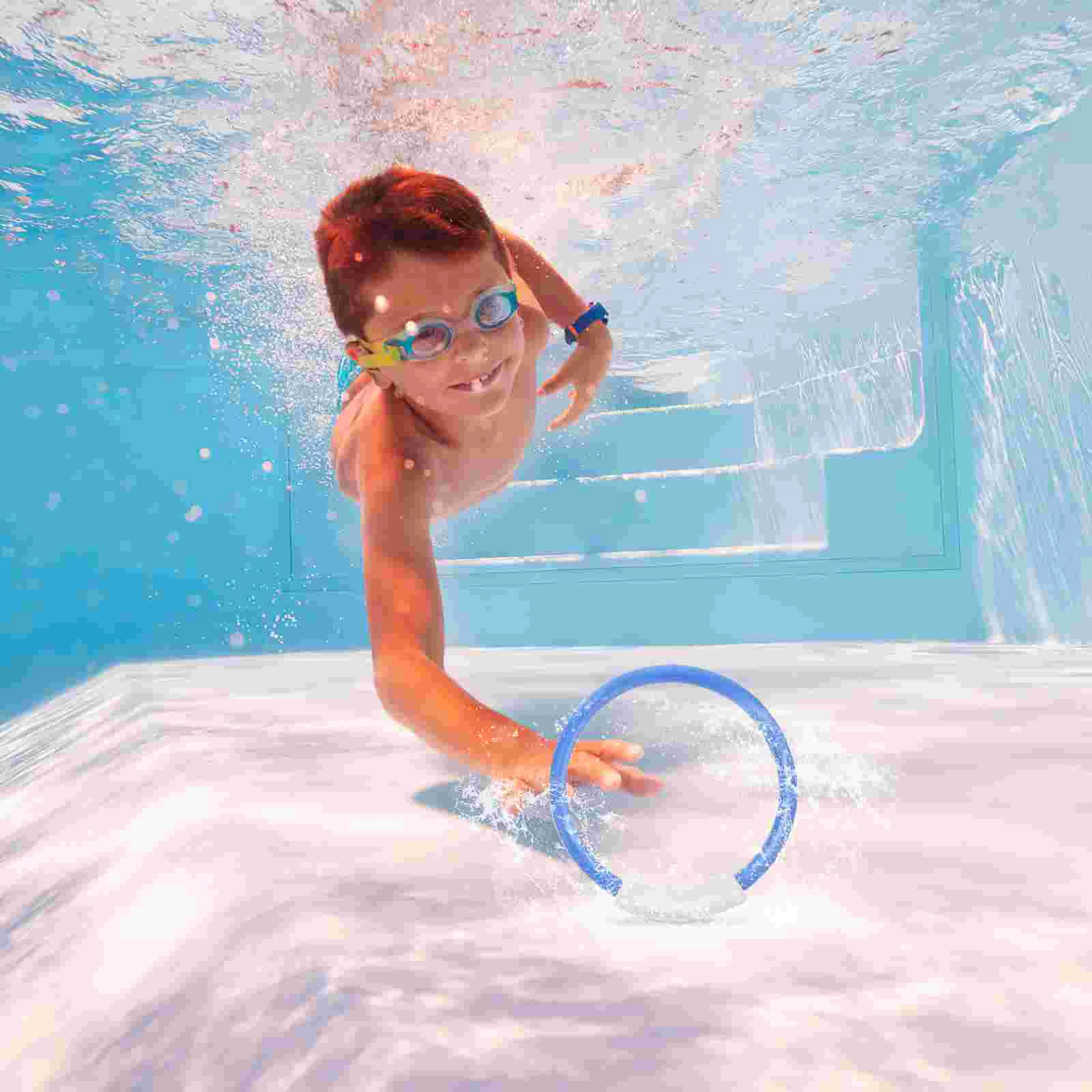 5 PCS Diamond Toy Child Swimming Pool Toys Kids Sinkies Grabber Diving Ring Stick