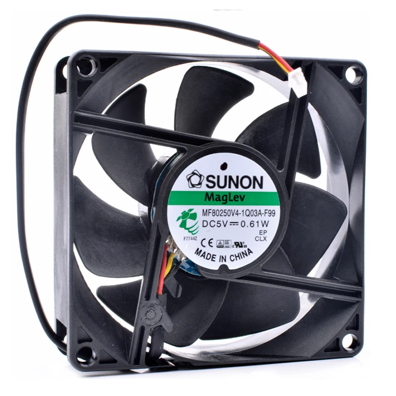 

Brand new original MF80250V4-1Q03A-F99 8cm 8025 80x80x25mm 5V 0.61W quiet cooling fan