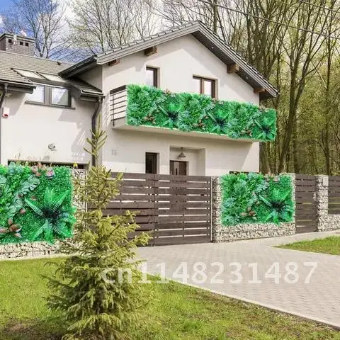 

Искусственная живая панель 40x60 см, защита от УФ лучей, экран для забора для наружного заднего двора