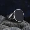 90907-b23bf6.jpg Bagues en acier inoxydable avec pierre d'agate noire pour hommes et femmes, bijoux de mariage de haute qualité, cadeaux simples, mode, livraison directe