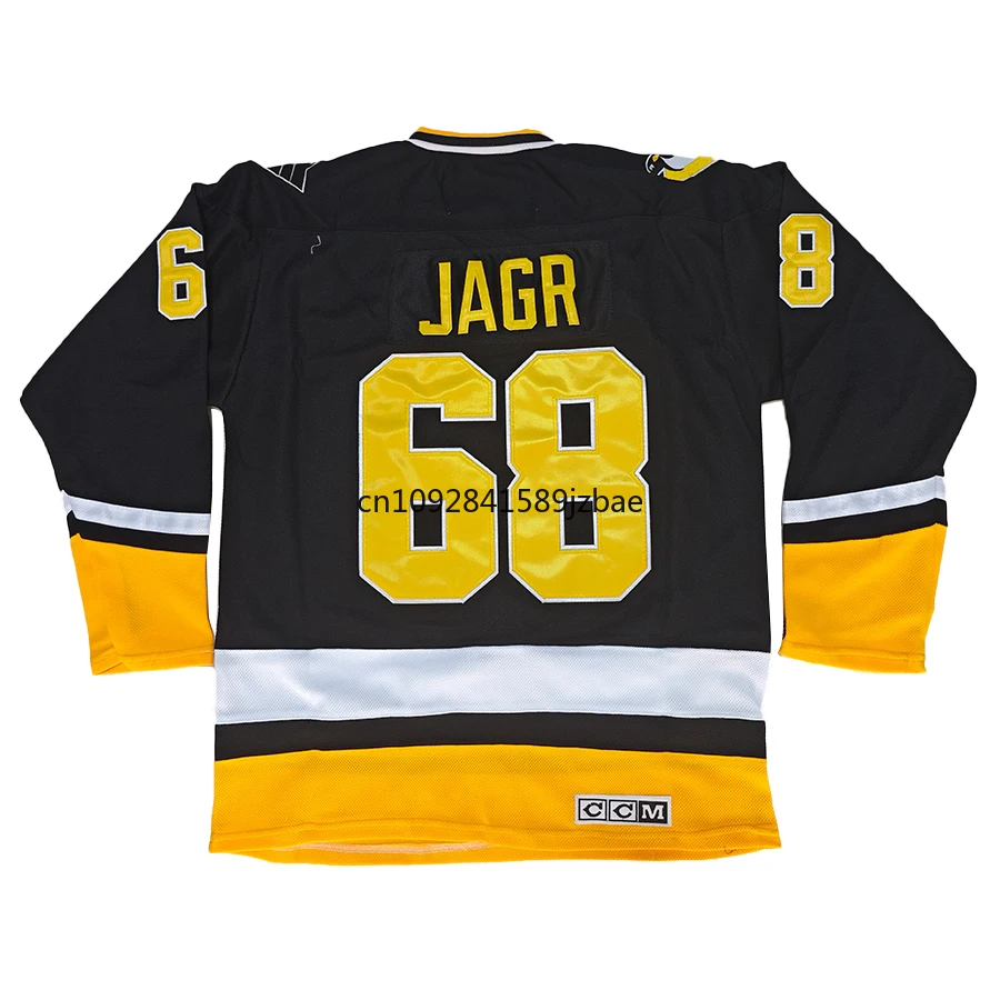 Ice Hockey Jerseys Jaromir Jagr Jersey American Pittsburgh Retro Ice Hockey Jerseys 66 Mario Lemieux Jersey All Stitched Sweater Us Mens Size M-3XL