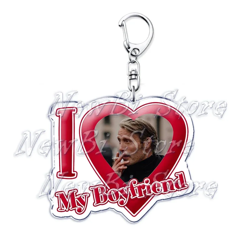 Ich liebe meinen Freund Mads Dittmann Mikkelsen Schlüsselanhänger Hannibal Schlüsselanhänger für Zubehör Taschenanhänger Schlüsselanhänger Ring Schmuck Geschenke – Detail 32