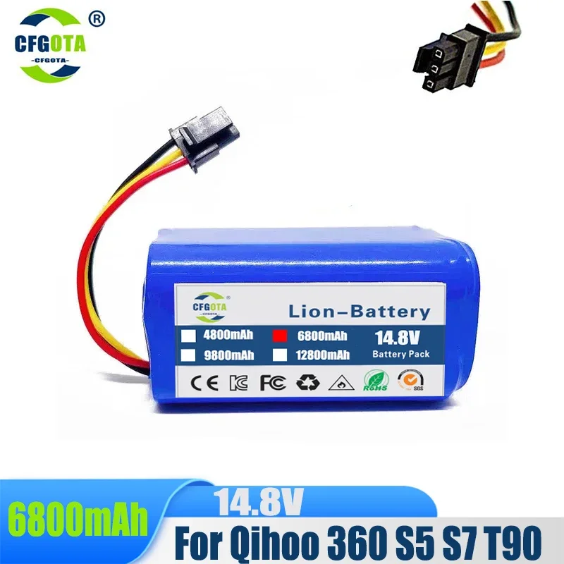 

New 14.4V 2800mAh Li-ion Battery Pack For 360 C50 Robot Vacuum Cleaner Part