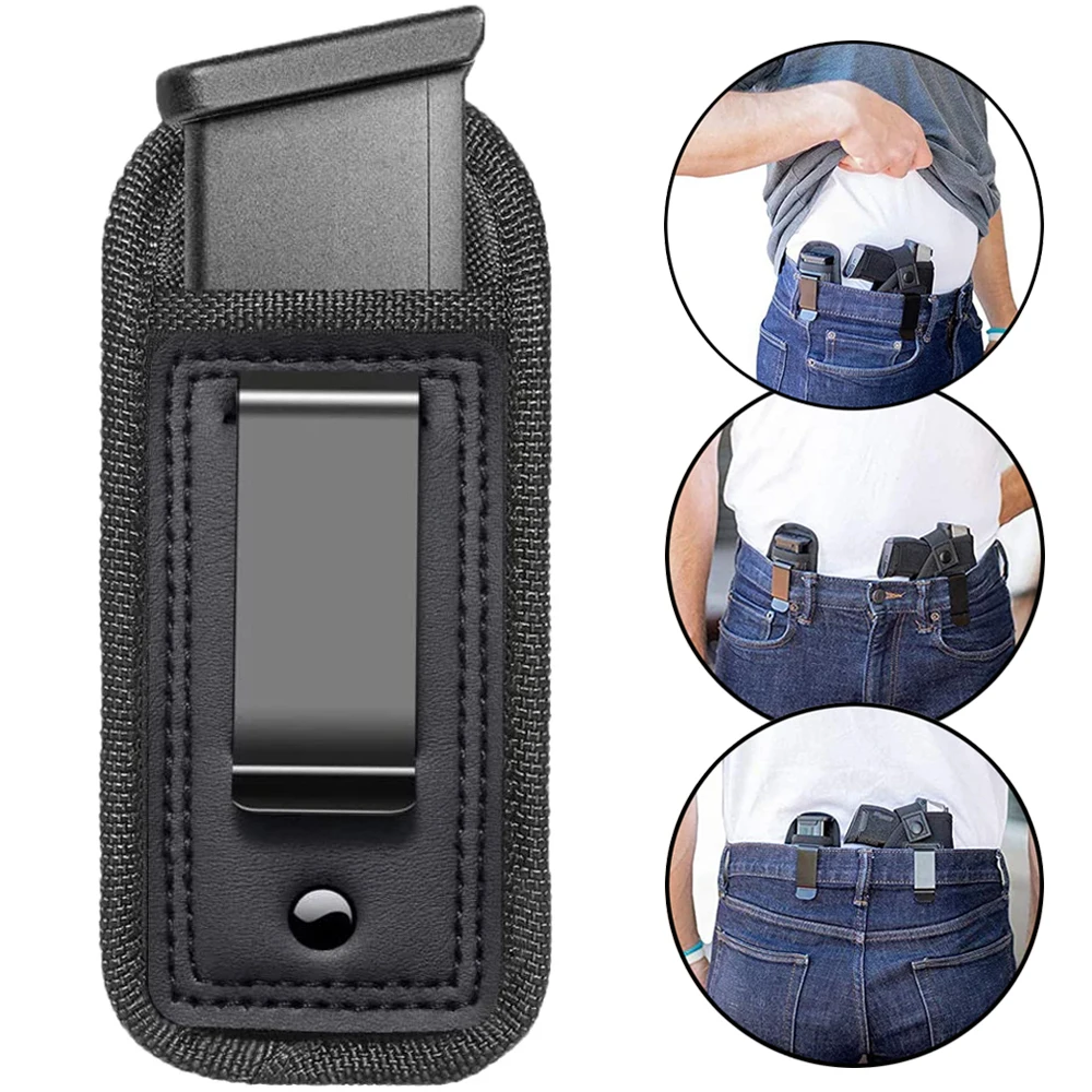 Tactical Magazine Pouch Holster Military Hidden Pistol Carry Case Outdoor Mag Marsupio Con Clip Per Glock 17 19 1911