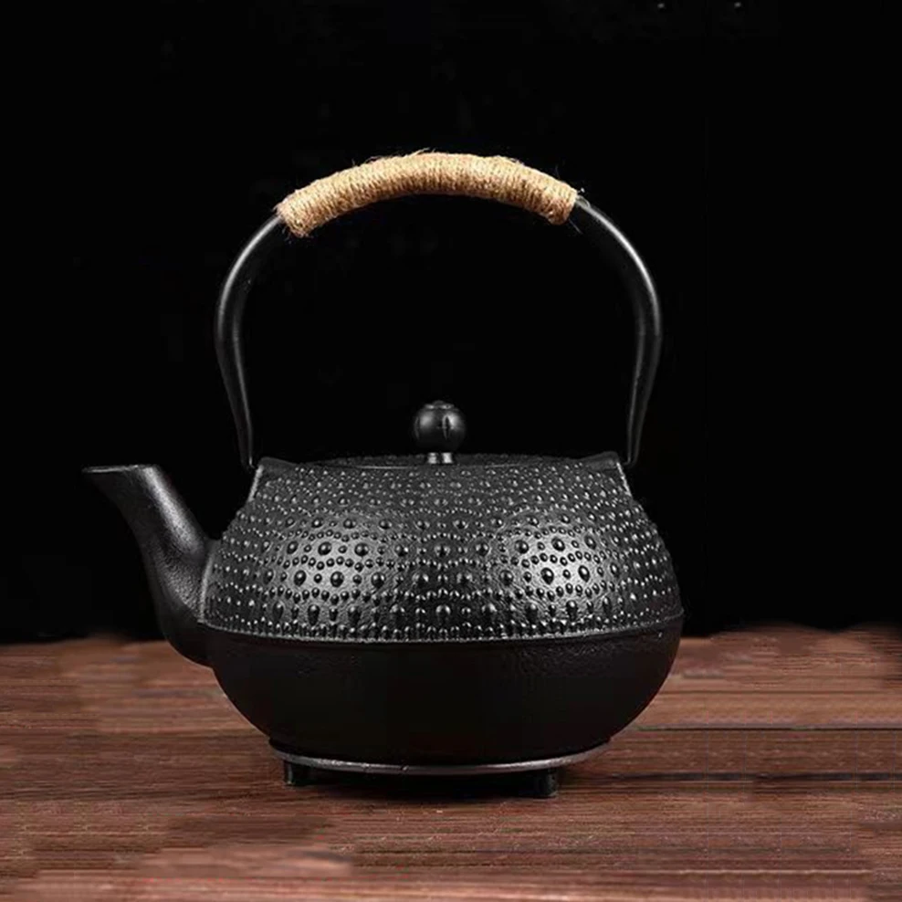 1.8L Cast Iron Teapot Japanese Craft Old Iron Pot Boiling Tea Kettle