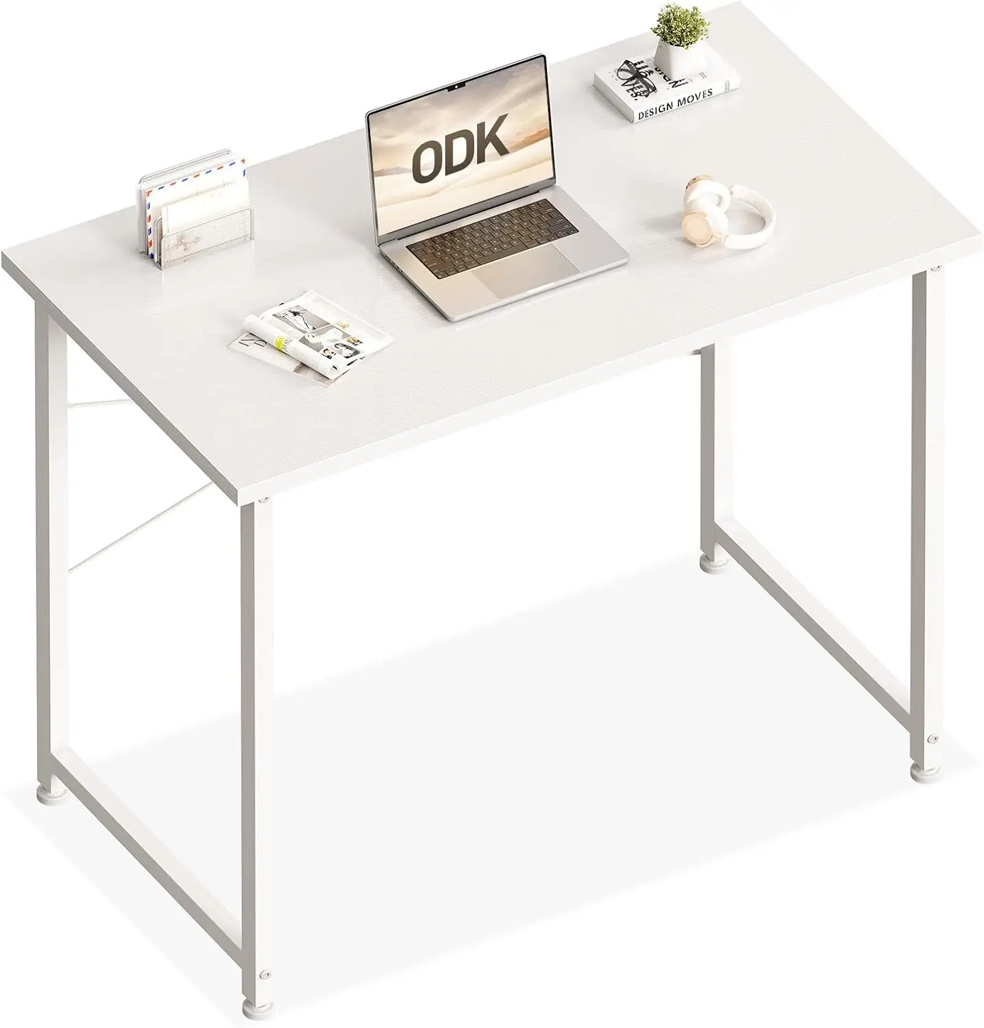 Coleshome Petit bureau, table d'ordinateur 80x40 cm, table PC, bureaux blancs pour petites pièces