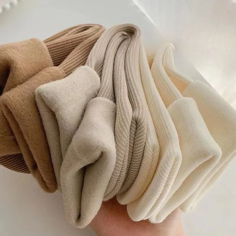 5 pair/lot Winter Women's Snow Socks Warm Fleece Lined Floor Socks Unisex Thick Adult Floor Socks  Long Socks Mid-Calf Socks