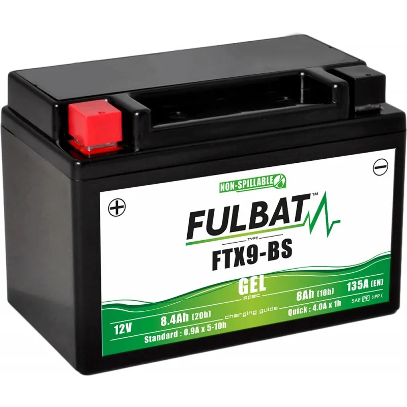 Ytx9-Bs Del Gel Della Batteria Di Fulbat/Ftx9-Bs Volt Della Batteria Del Moto Di 12V 8Ah