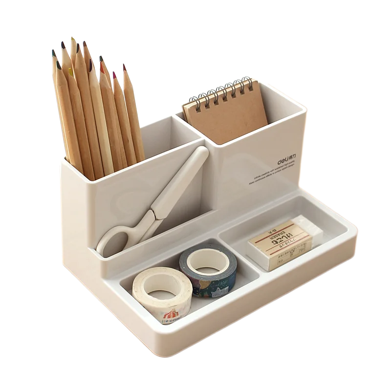 Pen Holder Stationery Organizer Stationery Storage Box Stationery Holder Desk Accessories Rubber Feet Box Stationery Shop Penholder Office Supplies Items Desk Organizer