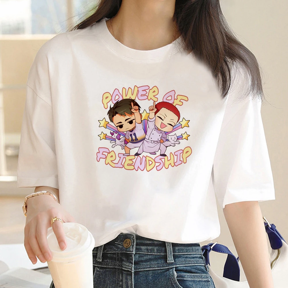

Haikyuu t shirt women Japanese graphic t-shirts female manga designer clothing