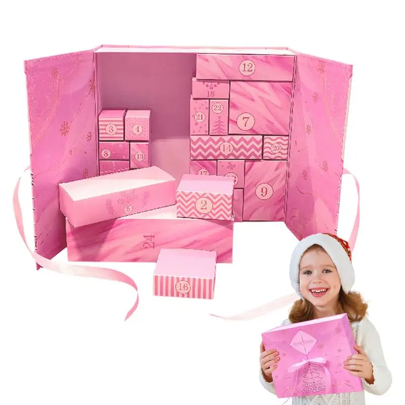 Empty Advent Calendar Christmas gift candy Empty Boxes 24 Days Countdown To Christmas Fillable Cardboard Number Gift Box