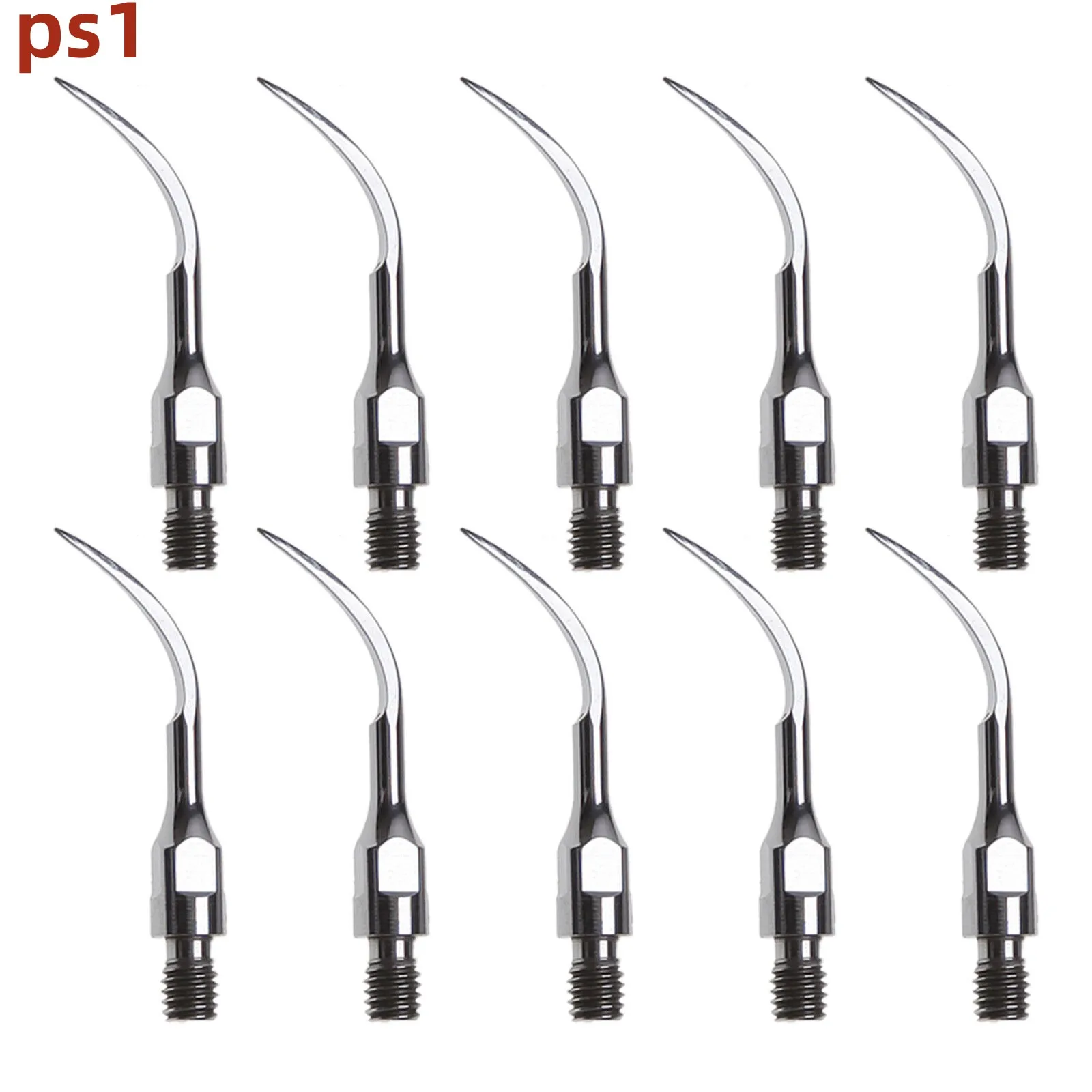 

10PCS Dental Ultrasonic Piezo Scaler Scaling Endo Perio Handpiece Tip PS1 Fit SIRONA