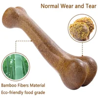 Dog Bone Chews Toys Nearly Indestructible Natural Non-Toxic Anti-bite Puppy Toys For Small Medium Large Dog Pet Chew Game Dental 2