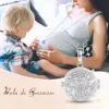 Eudora 18mm Harmony Ball Flower Cage Pendant Necklace Angel Caller Baby Chime Bola Fashion Pregnancy Jewelry Ladies Gift for Mom 5